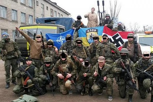 Фотография к новости СМИ: против ополченцев на Донбассе воюют неонацисты